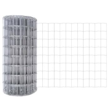 Euro Zaun mit 13 Pfosten 0.4x50 m galvanisierter Stahl