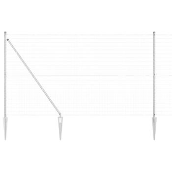 Euro Zaun mit 7 Spike-Posts 1.5x10 m Verzinkter Stahl