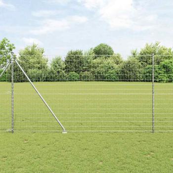 ARDEBO.de - Euro Zaun mit 7 Spike-Posts 1,6x10 m Verzinkter Stahl