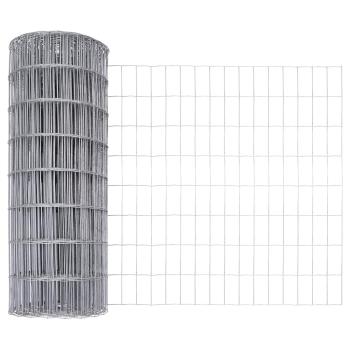 Euro Zaun mit 13 Spike-Posten 1x25 m Galvanisierter Stahl
