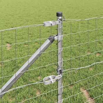 Euro Zaun mit 7 Erdspießen 0.4x10 m Verzinkter Stahl