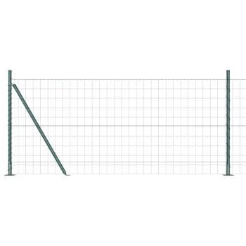 Eurozaun mit Betonfundament 10 x 0,8 m PVC-beschichteter Stahl