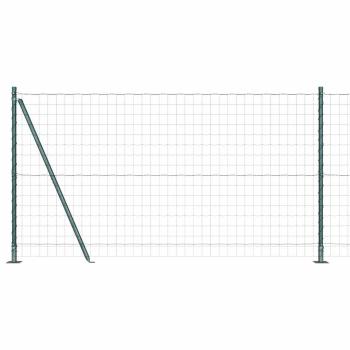 Eurozaun Set aus 2 Grün Stahl mit PVC-Beschichtung 25 x 1.2 m