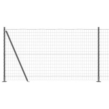 Eurozaun mit Betonfundament 10 x 1,2 m PVC-beschichteter Stahl
