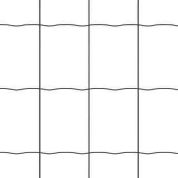 Euro Zaun mit 7 Flanschposten 1,6 x 10 m verzinkter Stahl