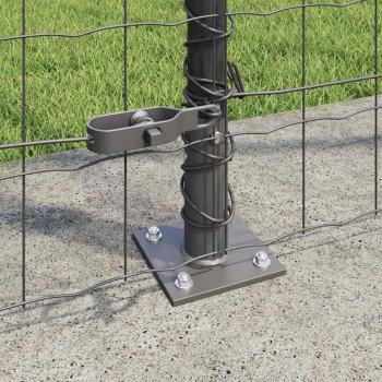 Euro-Zaun mit Betonsockel 10 x 1,6 m PVC-beschichteter Stahl