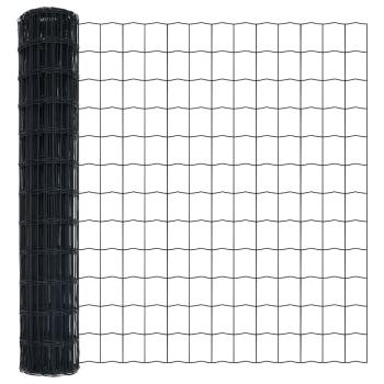 Euro Zaun mit 13 Flanschen 0,8x25 m verzinkter Stahl