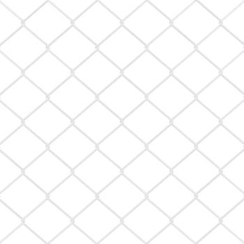 Maschendrahtzaun mit 13 Flanschpfosten 0.6x25 m Verzinkter Stahl