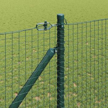 Schweissdrahtzaun mit 13 Erdspießen Grün 1x25 m Stahl