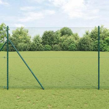 ARDEBO.de - Bodenmontierter Sechseckzaun 10 x 1,5 m PVC-beschichteter Stahl