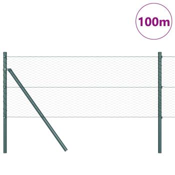 Bodenmontierter Sechseckzaun 100 x 0,6 m