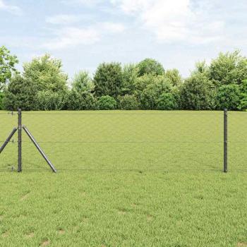 ARDEBO.de - Bodenmontierter Sechseckzaun 10 x 0,6 m PVC-beschichteter Stahl