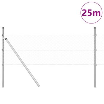 Zaun-Set Set aus 2 Verzinkter Stahl Groß Langlebig Außenzaun