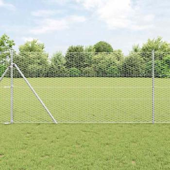 ARDEBO.de - Zaun Set Set von 2 Verzinkter Stahl 25 x 1,2 m Langlebig