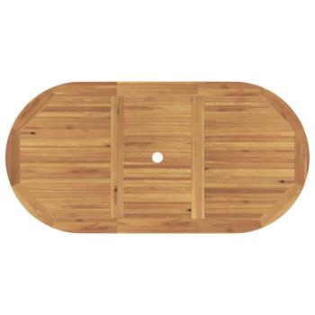 5-teiliges Gartendining-Set klappbar aus massivem Teakholz, Gartenstühle 2 Stück Massivholz Teak