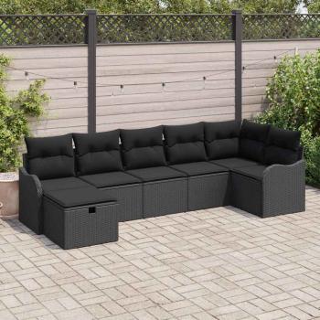 ARDEBO.de - Gartensofa-set 7 Stk. Poly Rattan