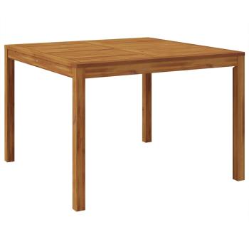 5-teiliges Garten-Esstischset Beige Poly-Rattan Akazie, Stapelbare Gartenstühle mit Kissen - Set von 2 in Beige Poly-Rattan