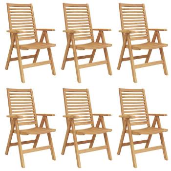 Gartenstühle Faltbar 6 Stück Massivholz Teak, Gartenstühle 2 Stück Massivholz Teak