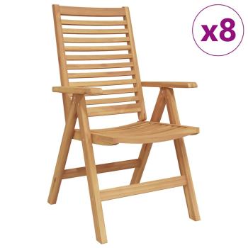 Gartenstühle Faltbar 8 pcs Massivholz Teak, Gartenstühle 2 pcs Massivholz Teak