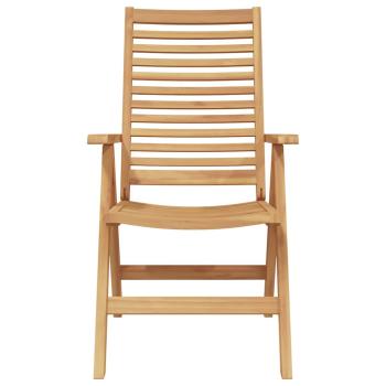 Gartenstühle Faltbar 8 pcs Massivholz Teak, Gartenstühle 2 pcs Massivholz Teak