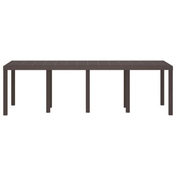 Gartentisch Braun 250x100x73 cm Poly Rattan, Gartentisch Braun 100x100x73 cm Poly Rattan, Gartentisch Braun 150x100x73 cm Poly Rattan