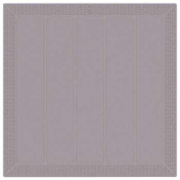 3-teiliges Garten Essgruppe Helles Grau Poly Rattan