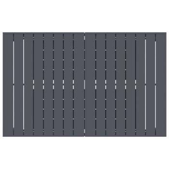 9-teiliges Gartenmöbel Set Anthrazit Stahl, Ausziehbarer Gartentisch Anthrazit (140-210)x90x73 cm Stahl, Gartenstühle 4 Stück stapelbar Anthrazit Stahl