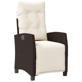 3-teiliges Garten-Ess-Set Braun Poly-Rattan