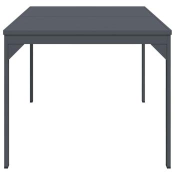 Ausziehtische 2 Stück Anthrazit 210x90x73 cm Stahl, Ausziehbarer Gartentisch Anthrazit (140-210)x90x73 cm Stahl