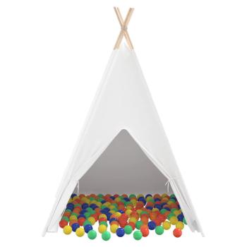 Kinder Teepee Zelt mit Tasche Pfirsich & Spielbälle Haut Weiß
