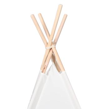 Kinder-Teepee Zelt mit Tasche Pfirsich & Spielbälle Haut Weiß