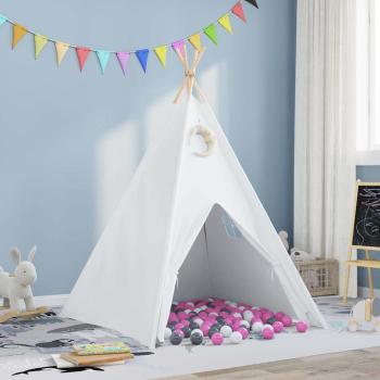 ARDEBO.de - Kinder-Teepee-Zelt mit Tasche Pfirsich & Spielbälle Haut Weiß