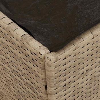 Außenlagerbox Beige Synthetisches Rattan Mittel Außenlagerbox