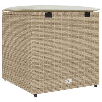 Aufbewahrungskasten Beige und cremeweiß