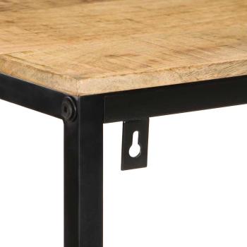 Bücherregal 70x35x110 cm Massivholz Raues Mango