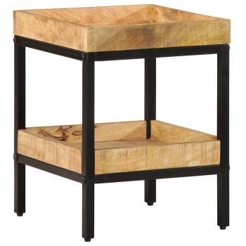 Beistelltisch 35x35x45 cm Massivholz Rohes Mango