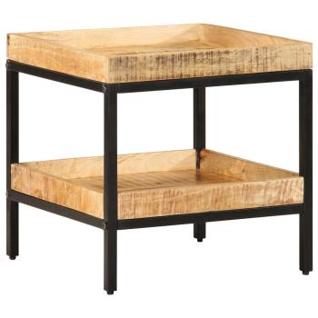 Beistelltisch 45x45x45 cm Massivholz Raues Mango