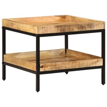 Beistelltisch 55x55x45 cm Massivholz Grobes Mango