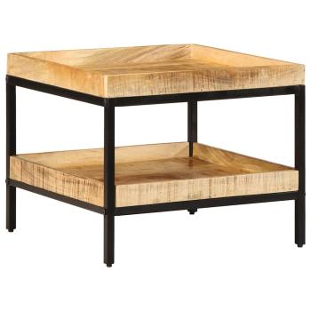 Beistelltisch 55x55x45 cm Massivholz Grobes Mango