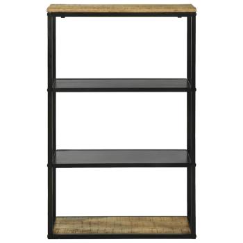 Bücherregal 70x35x110 cm Massivholz Grob Mango