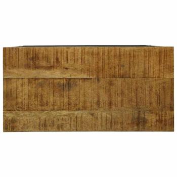 Bücherregal 70x35x110 cm Massivholz Grob Mango