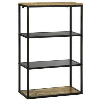 Bücherregal 70x35x110 cm Massivholz Grob Mango
