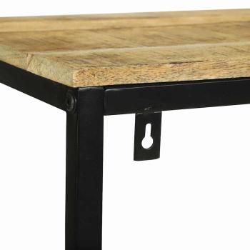 Bücherregal 70x35x110 cm Massivholz Grob Mango