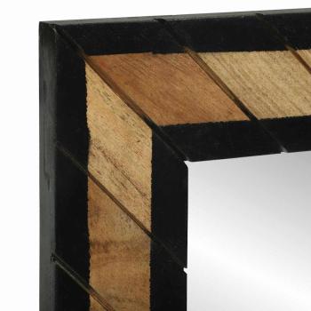 Spiegel 2 Stück 50x2x50 cm Massivholz Akazie