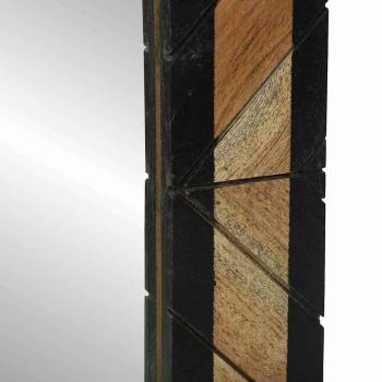 Spiegel 2 Stück 50x2x50 cm Massivholz Akazie