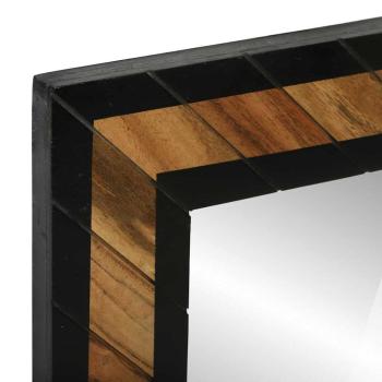 Spiegel 70x2x70 cm Massivholz Akazie