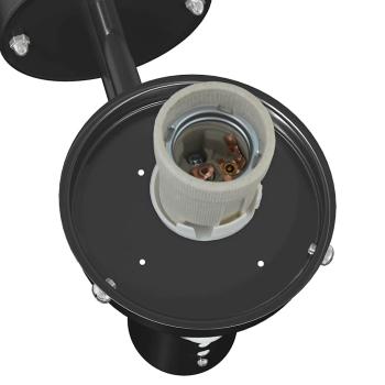 ARDEBO.de - Außenwandleuchte mit Sensor - Schwarzer Kunststoff, IP44