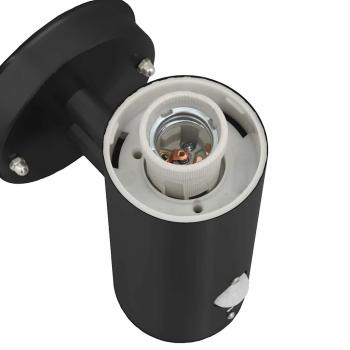 Außenwandleuchte mit Schwarz Edelstahl IP44 Sensor