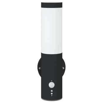 Außenwandleuchte mit Sensor 2 Stück Schwarz Edelstahl IP44