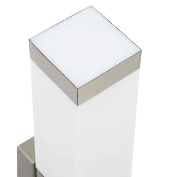 Außenwandleuchte mit Sensor Silber Edelstahl IP44